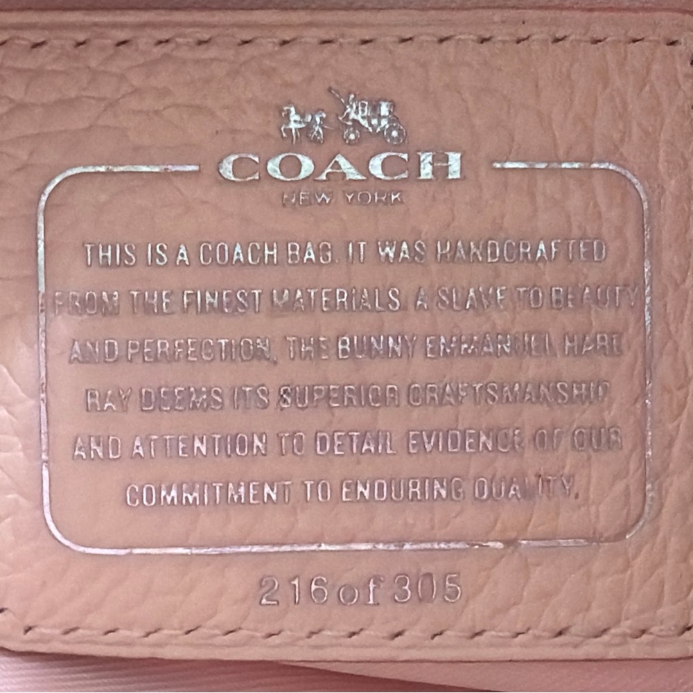 Coach X Gary Baseman LTD ED EMMANUEL HARE RAY PINK LEATHER CLUTCH BAG 216/305 - Picture 7 of 11